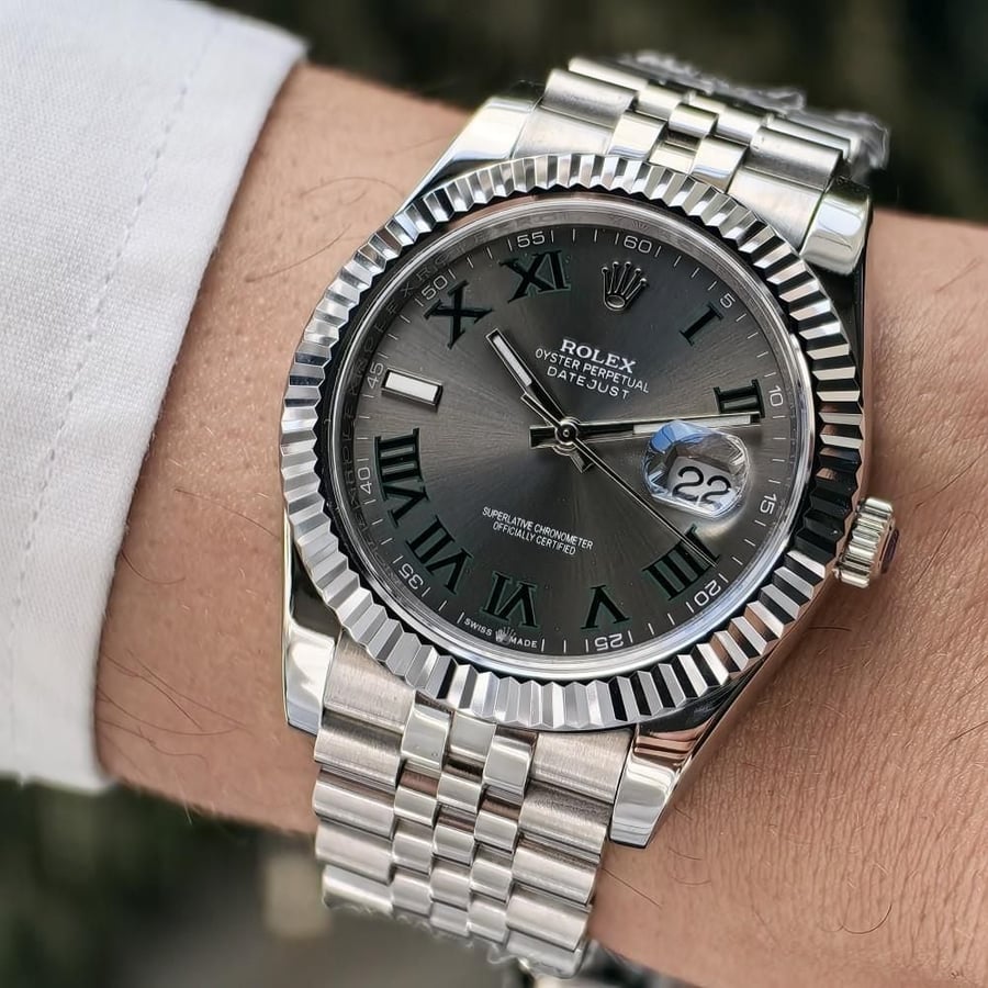 ساعة رولكس رجالي datejust ويمبلدون