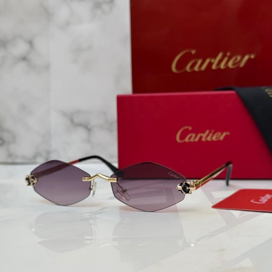 Cartier Panthere Women's Sunglasses - Luxury Latest Edition نظارة كارتير نسائية فاخرة بانثر أحدث اصدار