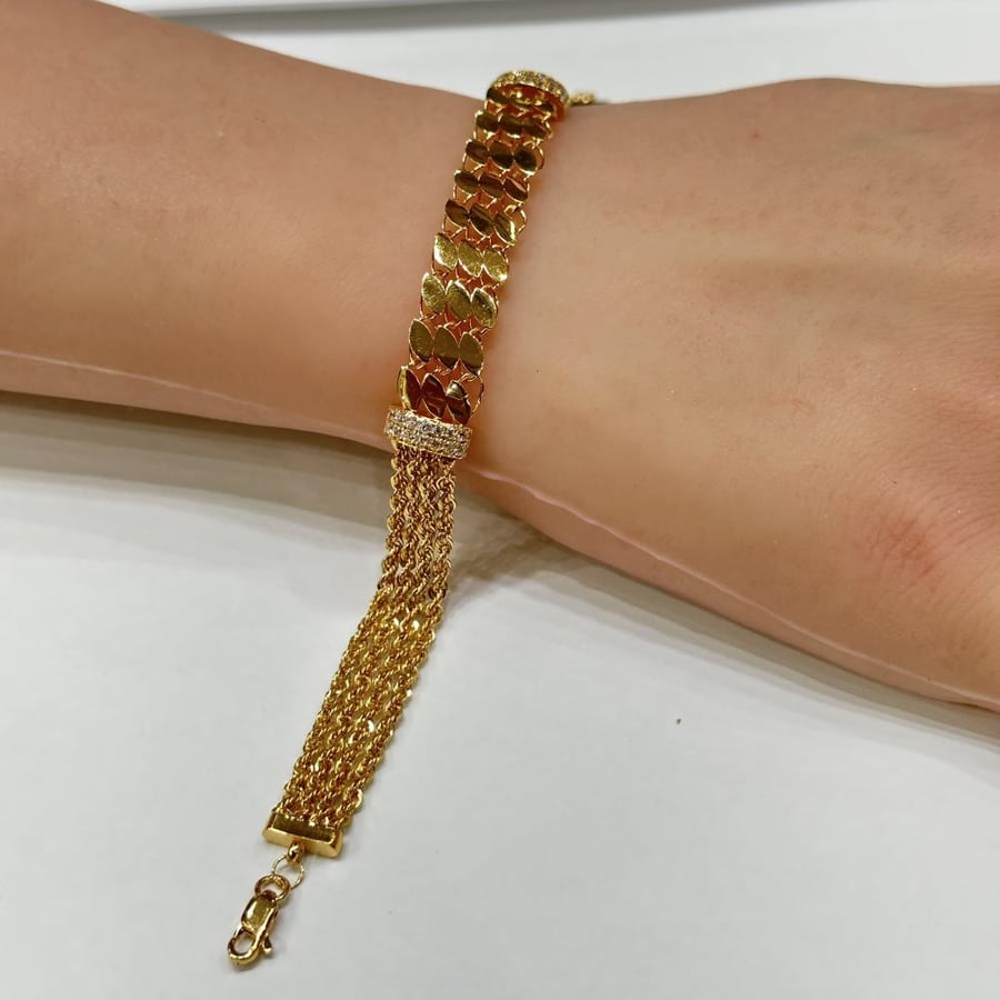 Gold bracelet 21 karat weight 8.66 grams