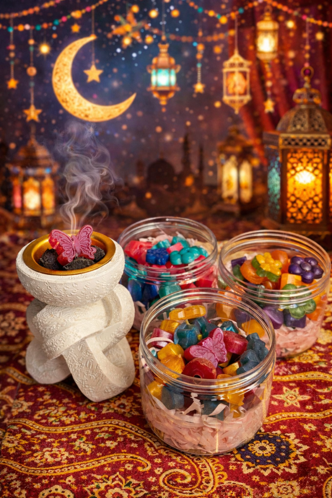 بكج رمضان 3 علب مستكة ومبخرة ابيض