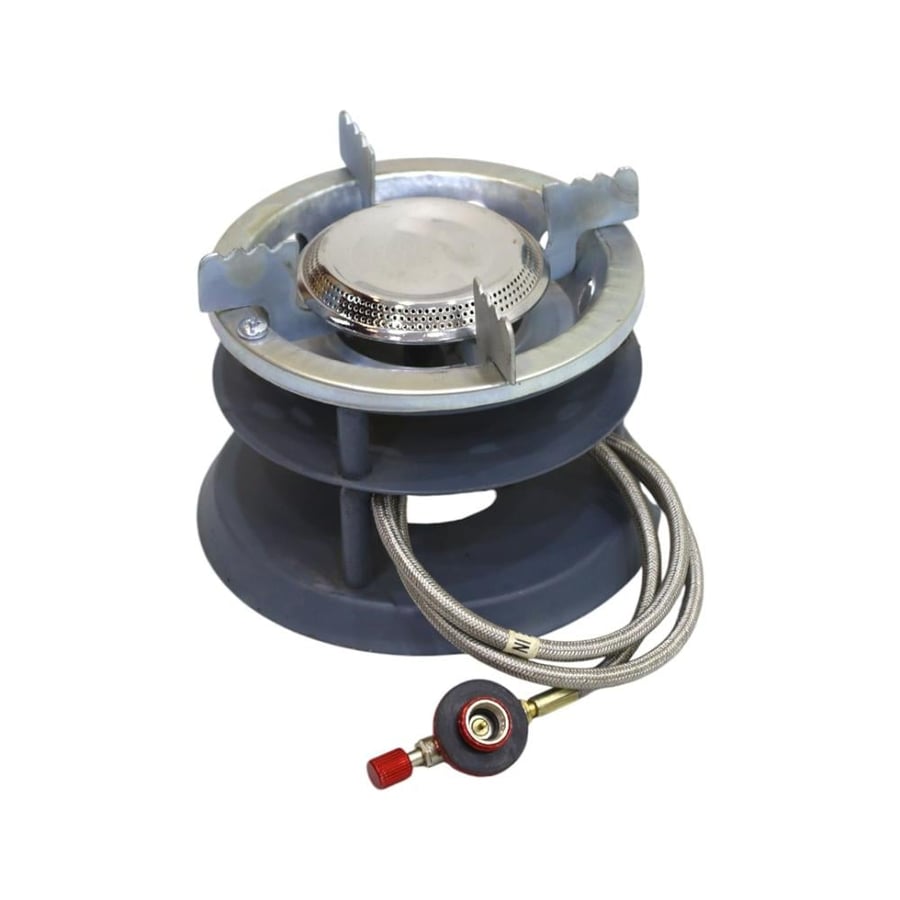 Round gas stove for trips, 15 cm diameter