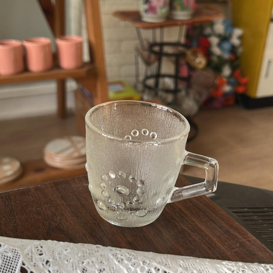 Thick Glass Cup | Vintage & Rare