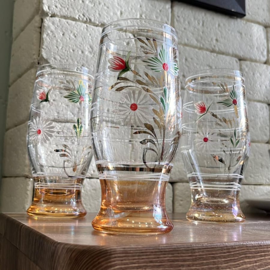 Vintage and rare glass | Hand-drawn