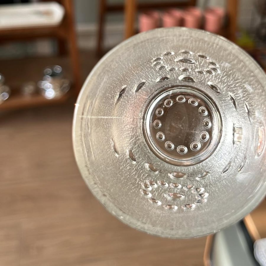Thick Glass Cup | Vintage & Rare