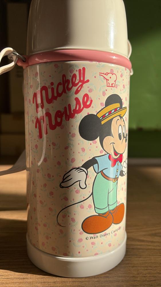 Vintage Japanese-made Minnie Mouse thermal flask | Zojirushi | Disney Licensed Floral Design