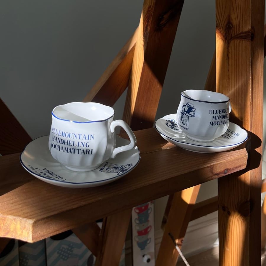 Chinese porcelain mug | Japanese made, vintage, Glory brand