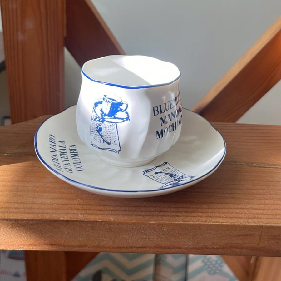 Chinese porcelain mug | Japanese made, vintage, Glory brand