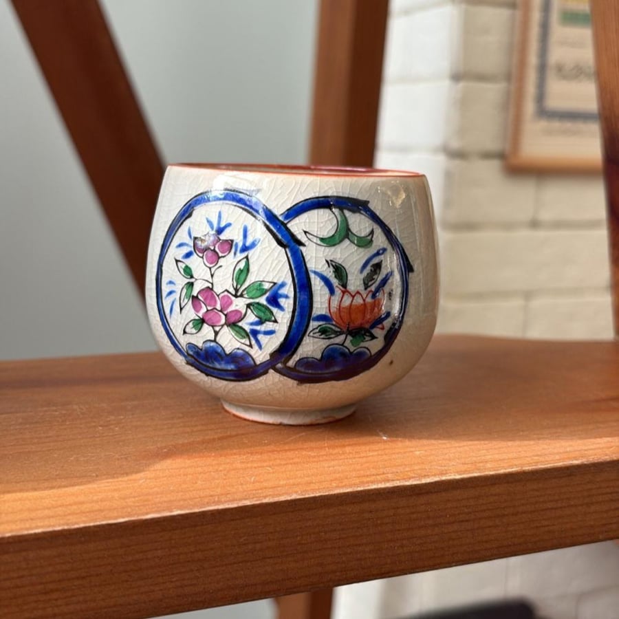Vintage and rare Japanese porcelain cup, 1980s edition