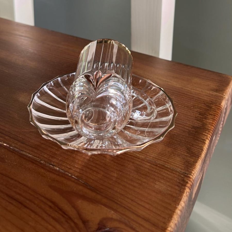 Vintage Crystal Cups | Made in Italy