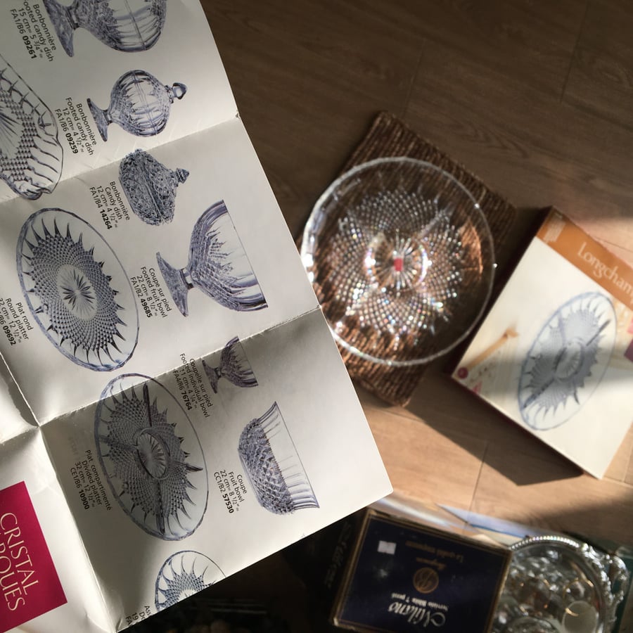 Luxurious crystal plate