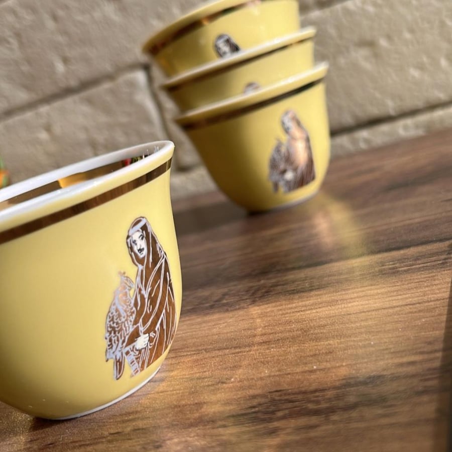 Arabic coffee cup فنجال صناعة يابانية فنتج
