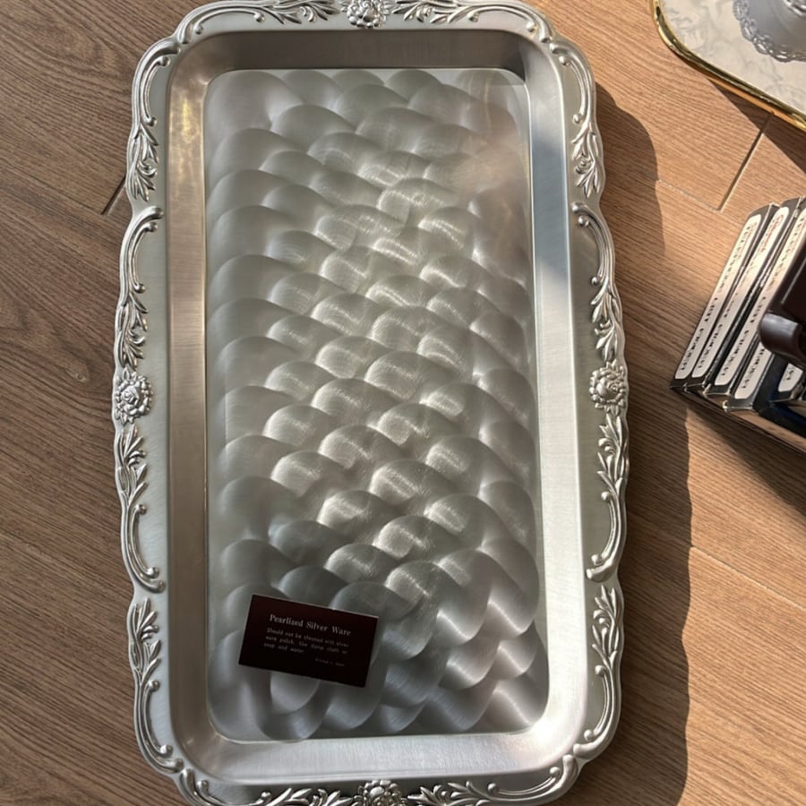 silver tray صينية فنتج صناعة يابانية
