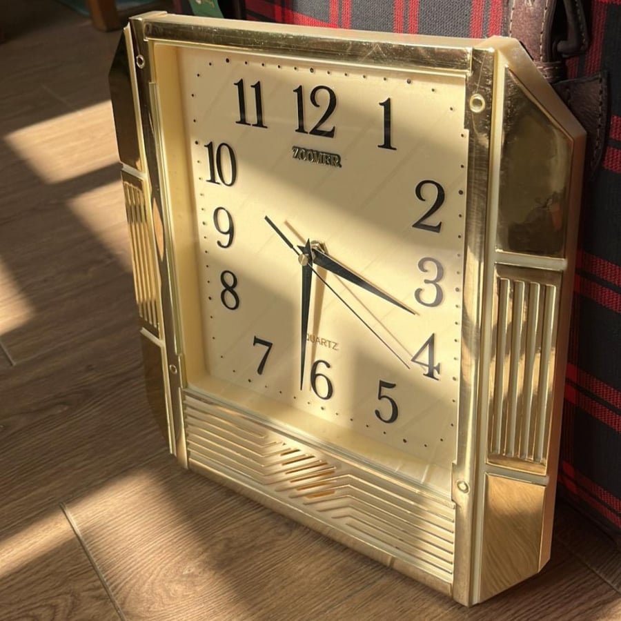 Vintage wall clock made in Taiwan
