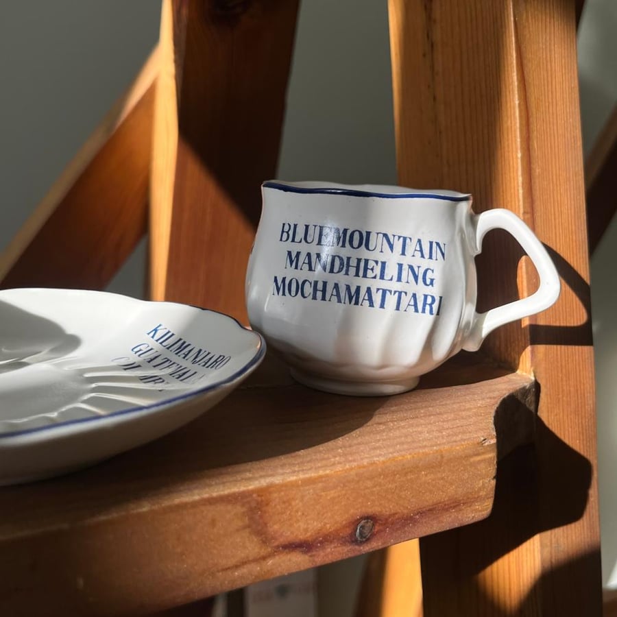 Chinese porcelain mug | Japanese made, vintage, Glory brand