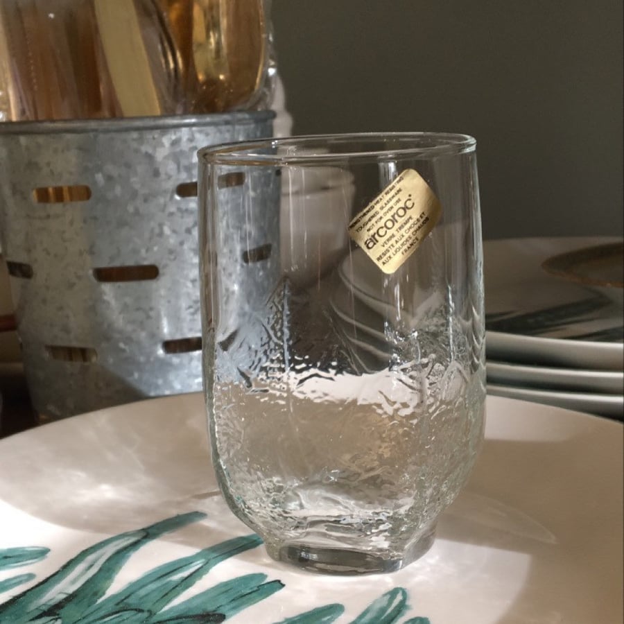 A set of 3 glasses made in France