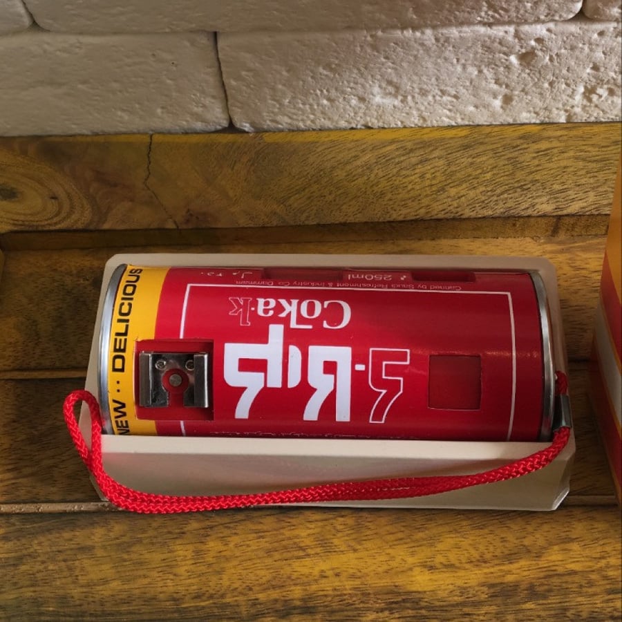 A vintage camera courtesy of Kaaki Cola