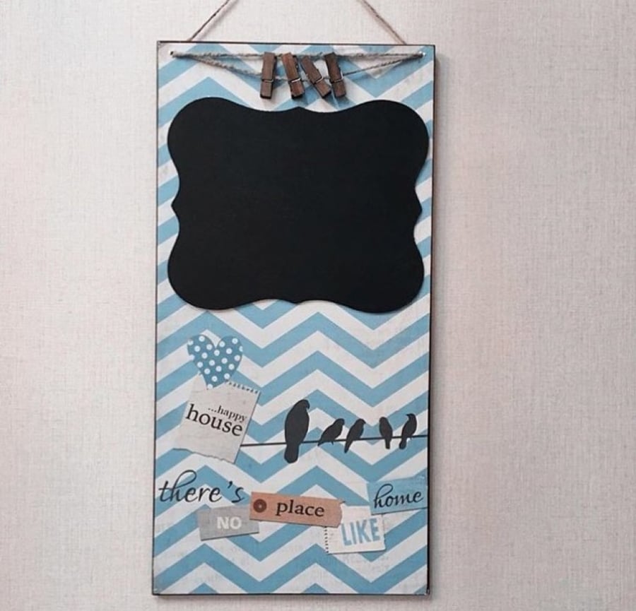 Blackboard and happy house board
