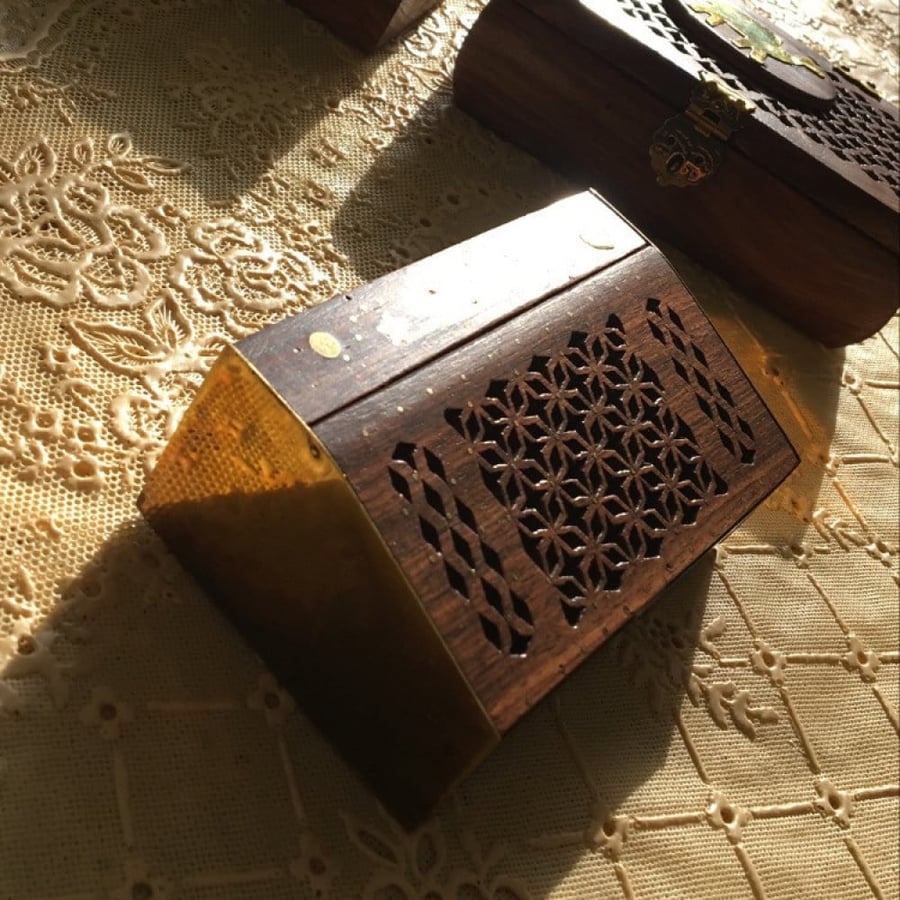 علب خشبية فنتج - صغيرة