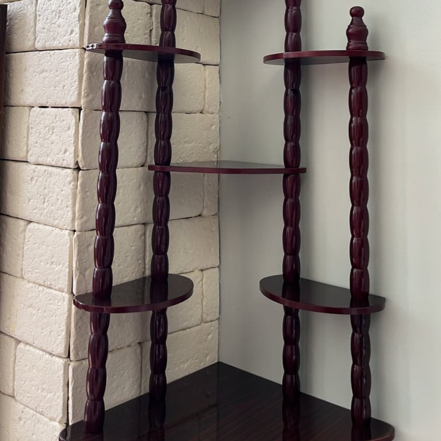 Vintage corner shelves