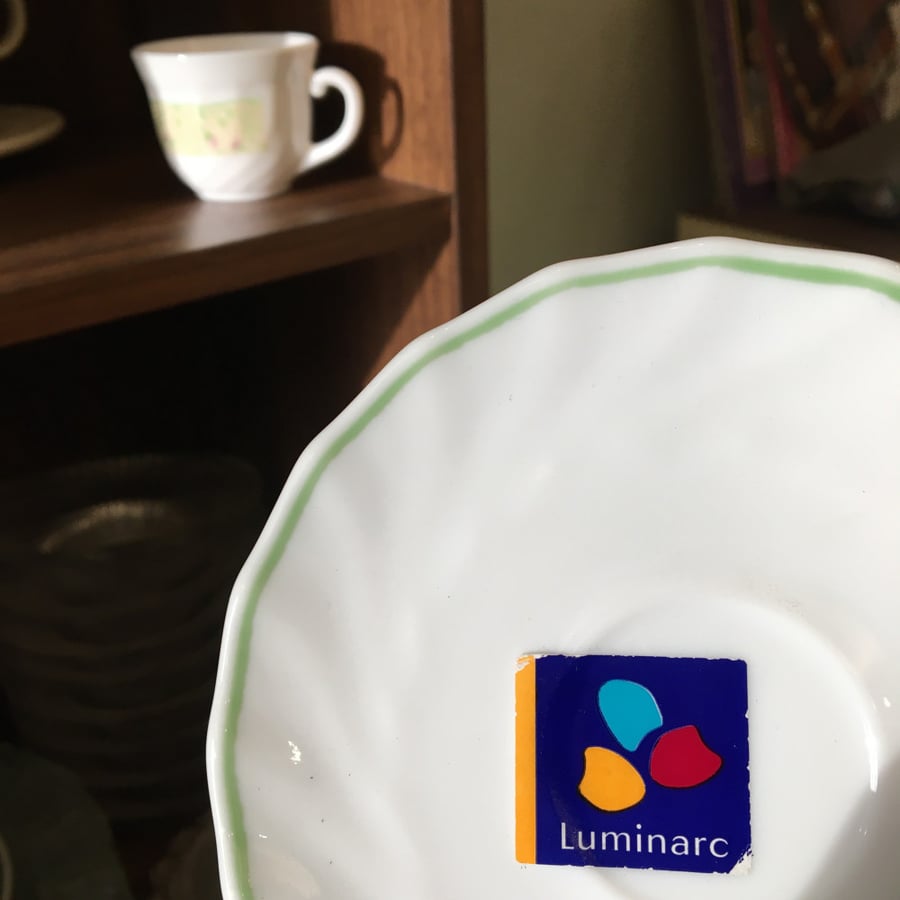 Vintage French-made Luminarc mug