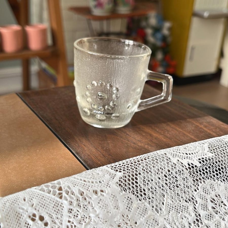 Thick Glass Cup | Vintage & Rare