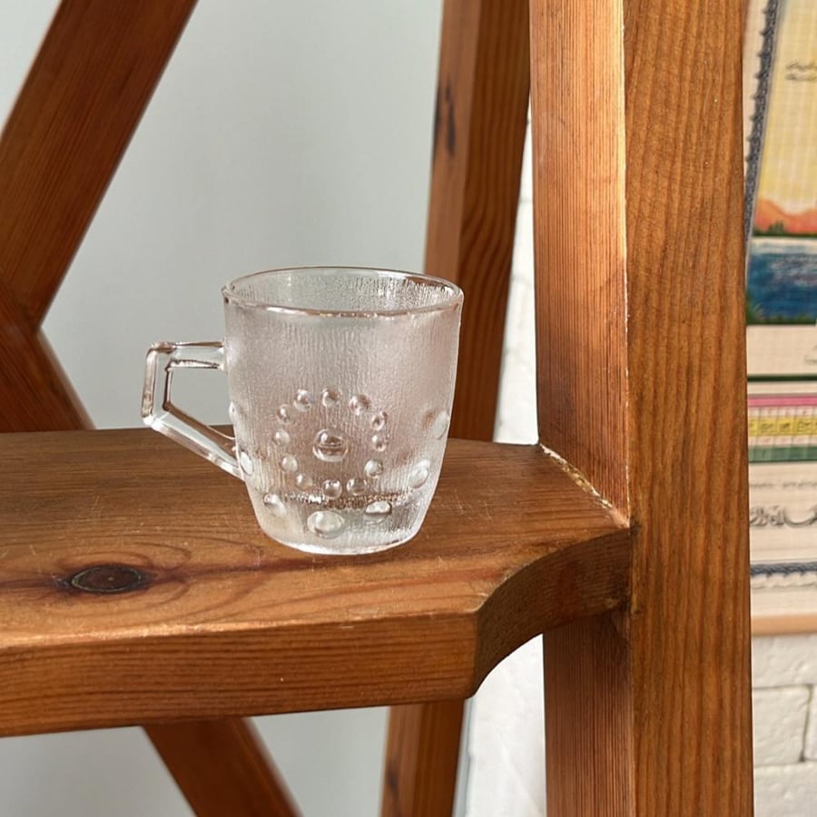 Thick Glass Cup | Vintage & Rare