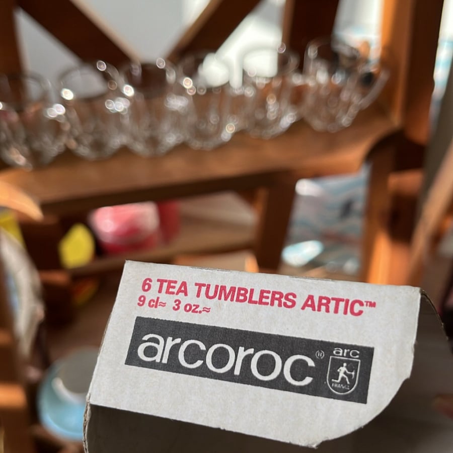 بيالات كرستال صناعة فرنسية ماركة arcoroc