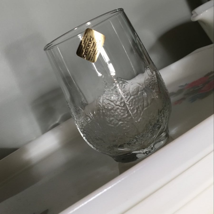 A set of 3 glasses made in France