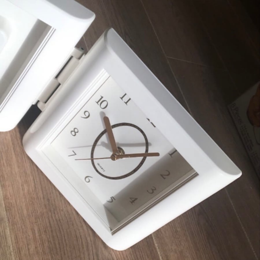 Vintage frame and clock