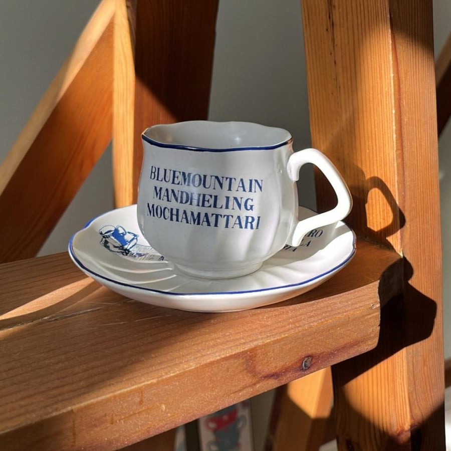 Chinese porcelain mug | Japanese made, vintage, Glory brand