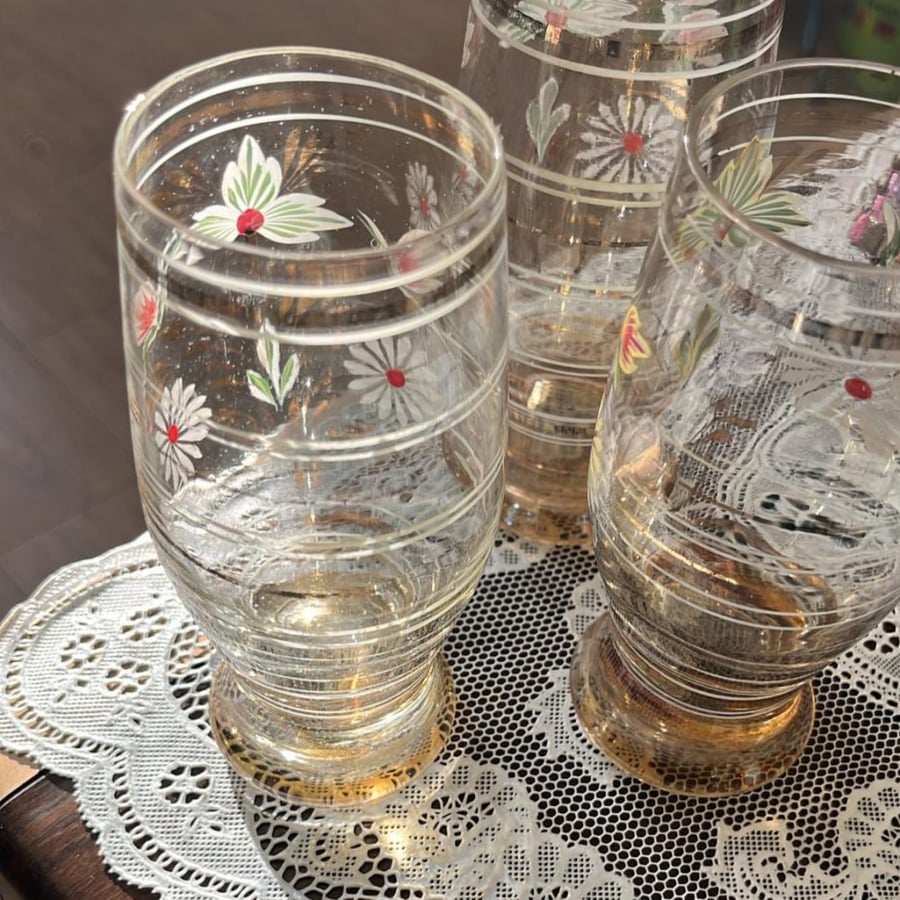 Vintage and rare glass | Hand-drawn