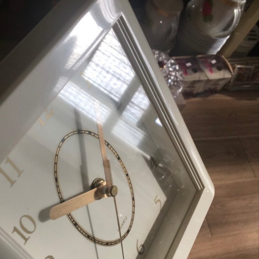 Vintage frame and clock