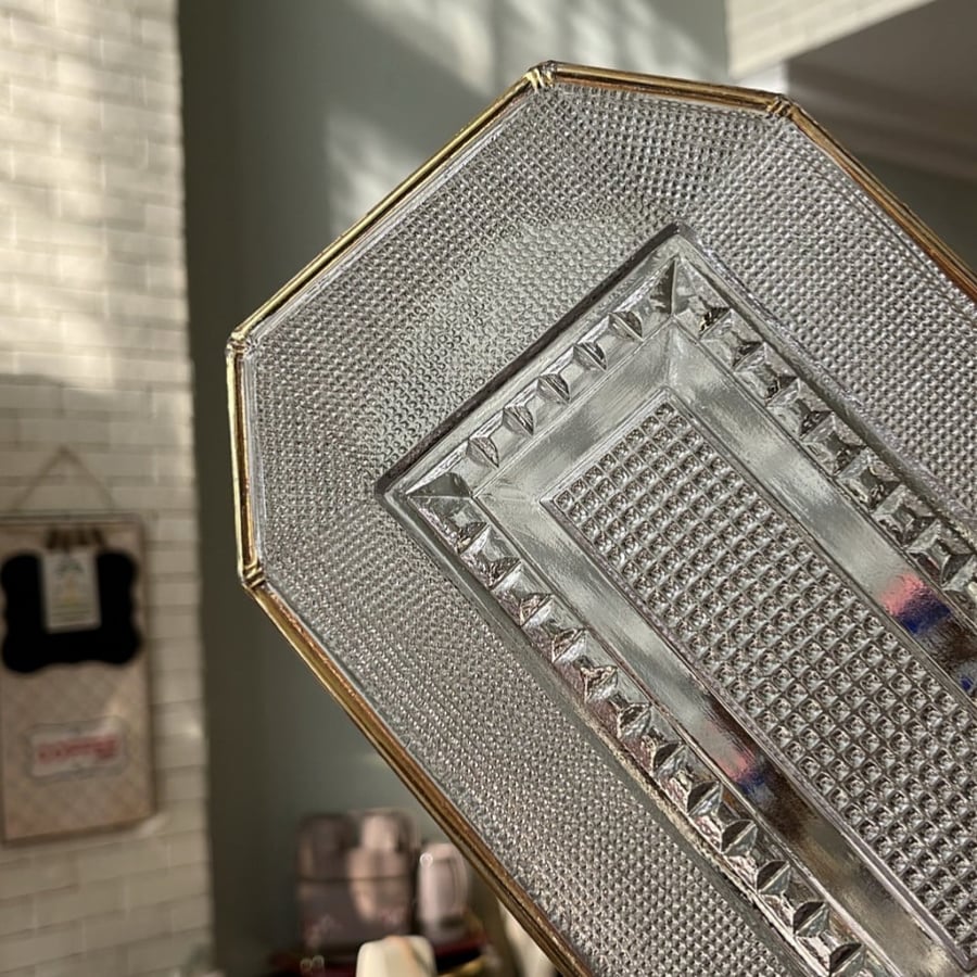 Vintage glass dish