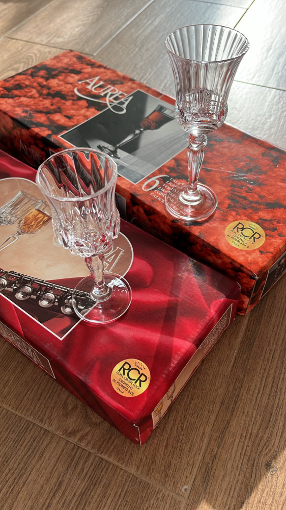 Crystal glasses made in Italy