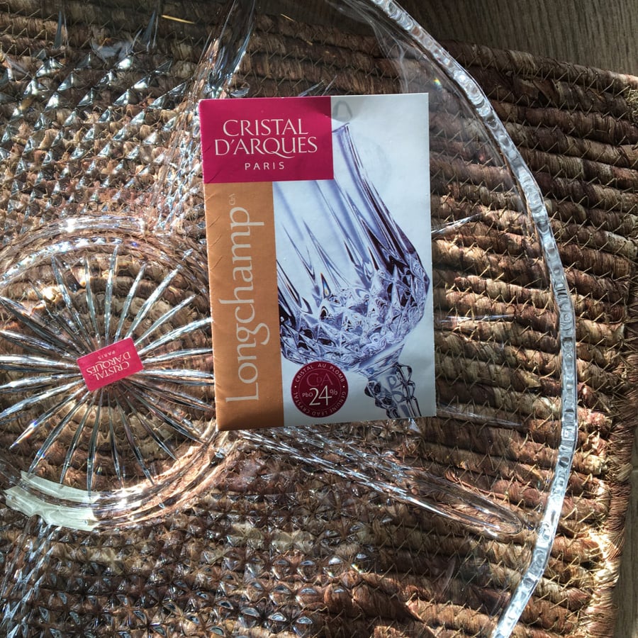 Luxurious crystal plate