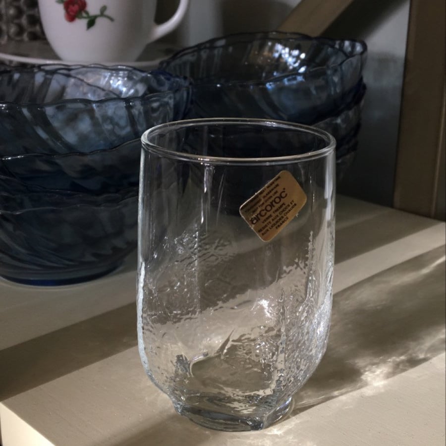 A set of 3 glasses made in France
