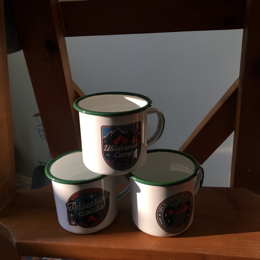 Exclusive printed metal mug