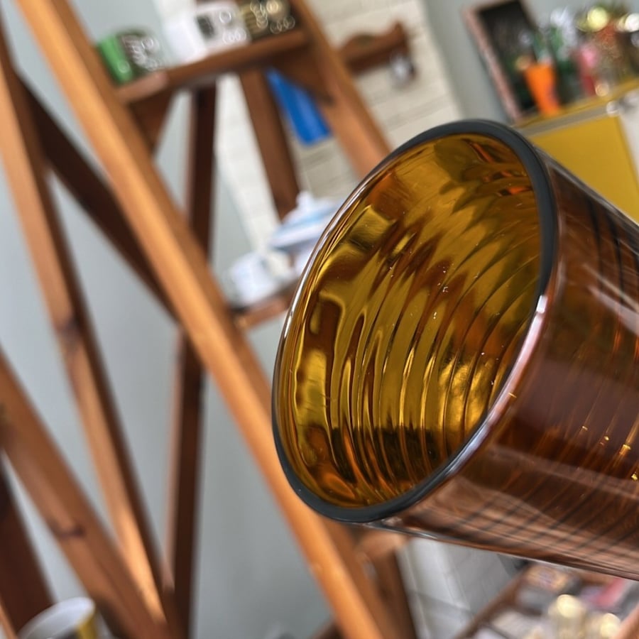 Half a dozen vintage glasses