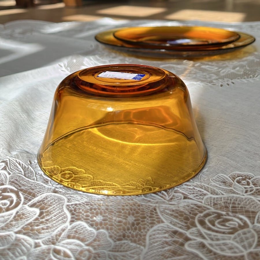 Amber bowl made in France