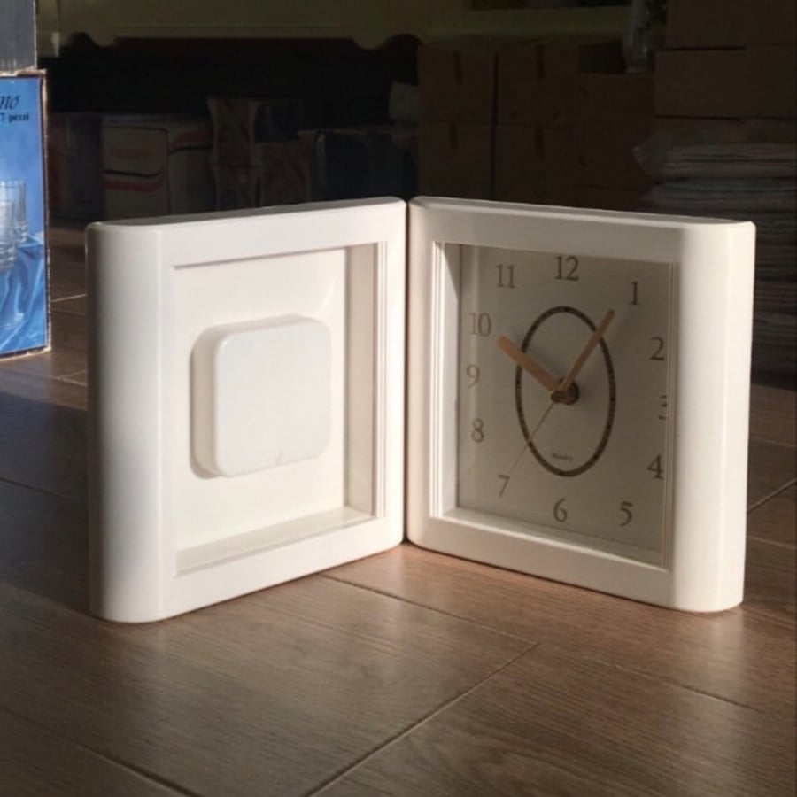 Vintage frame and clock