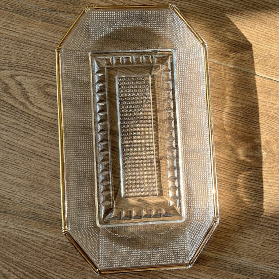 Vintage glass dish