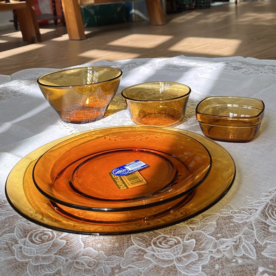 Amber bowl made in France