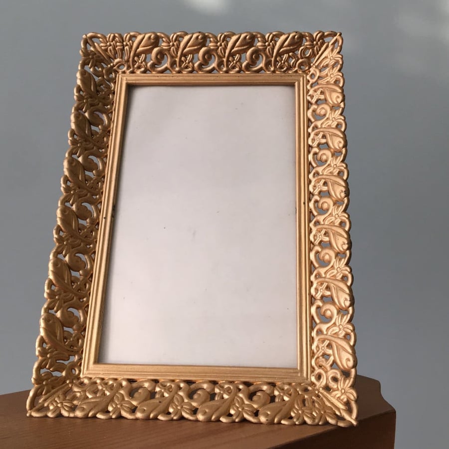 A plastic frame made in Hong Kong
