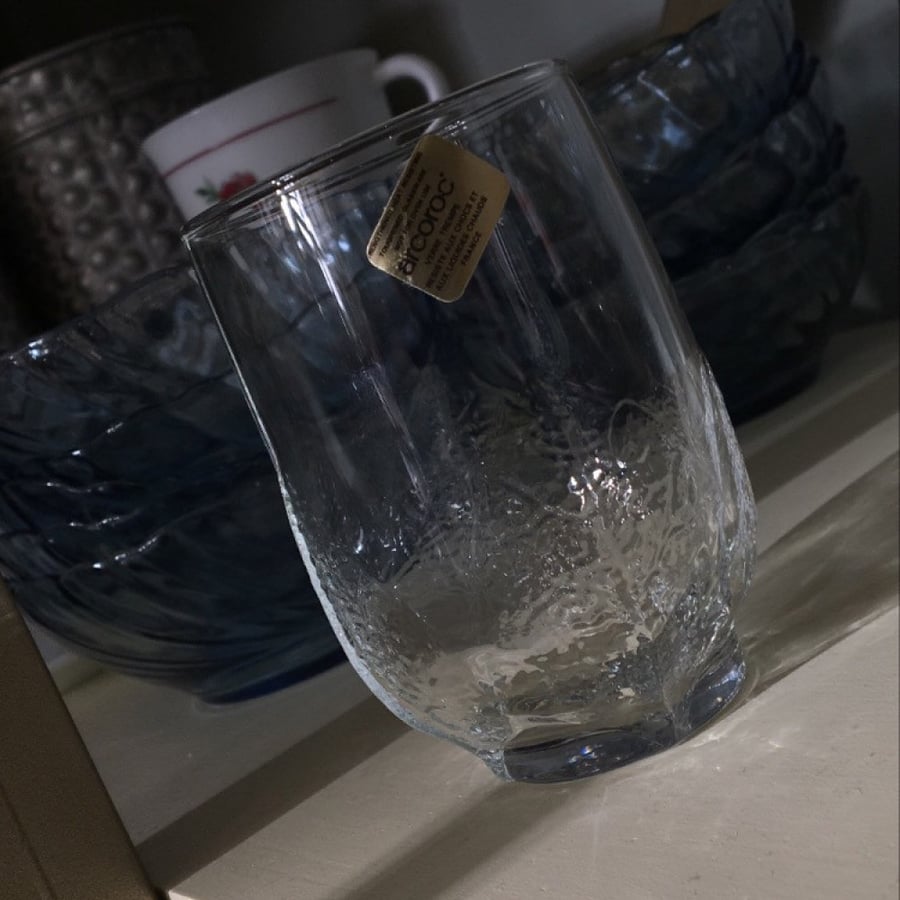 A set of 3 glasses made in France