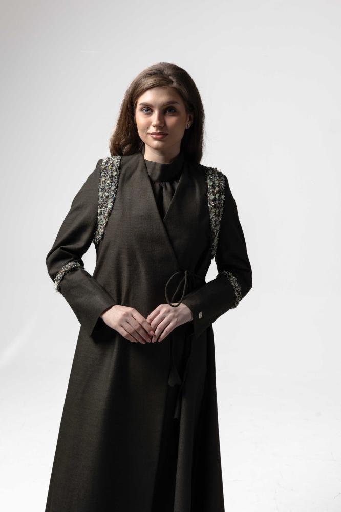 Green Bloom Blazer Abaya