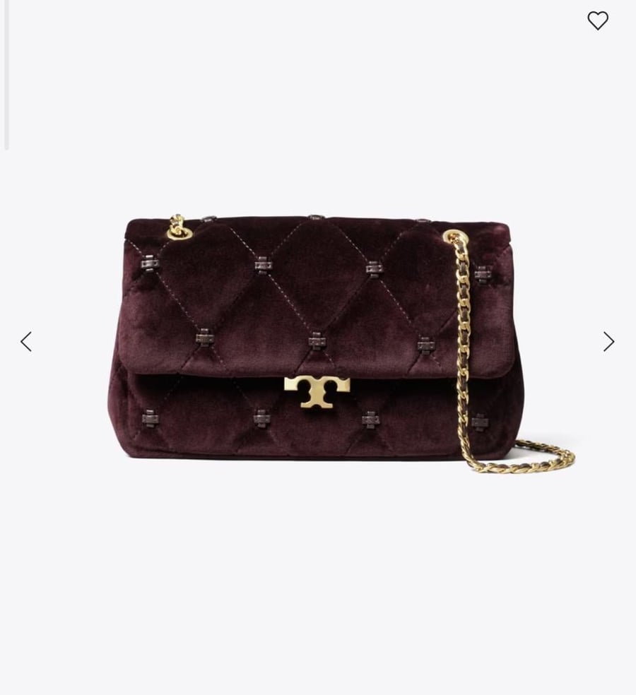 حقيبة كتف صغيرة من المخمل مزينة بعقدة الأرنب | Velvet Bunny Knot Shoulder Bag