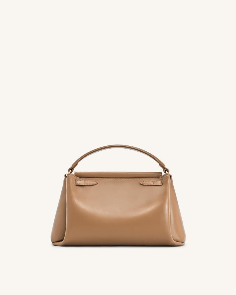 حقيبة كارمن بمقبض علوي - بنية