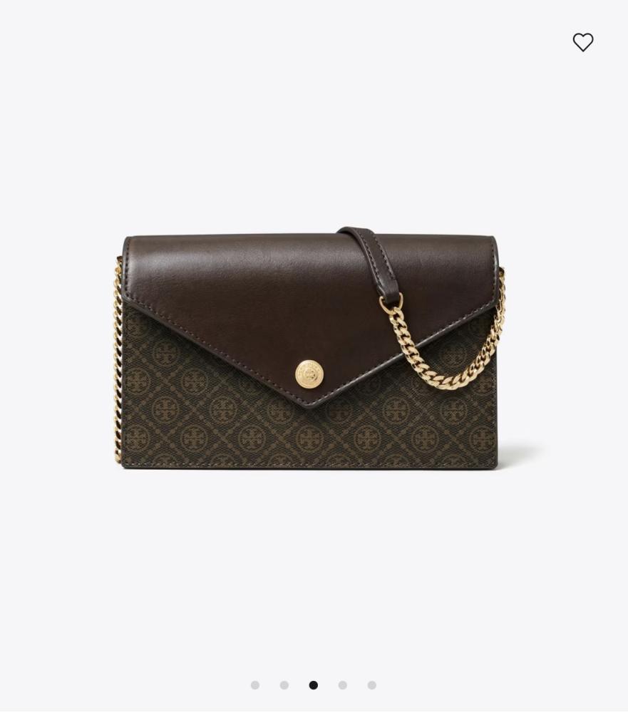 حقيبة كروسبودي مزينة بنقش حرف T –  Tory Burch