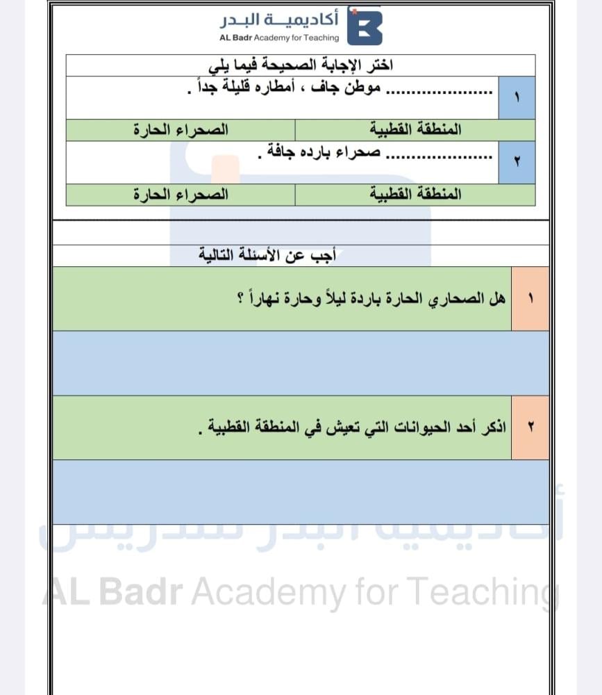 الباقة الفضية لمادة العلوم - صف ثاني ابتدائي للفصل الدراسي الأول