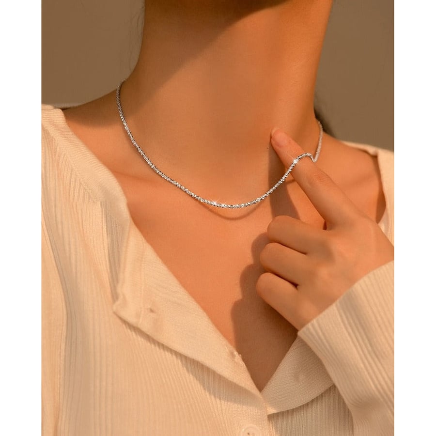 قلادة Elegant فضة عيار 925 تصميم كلاسيكي راقٍ